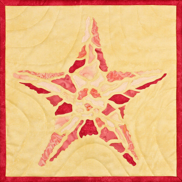 Starfish Pink Sewquatic Quilt by Numbers