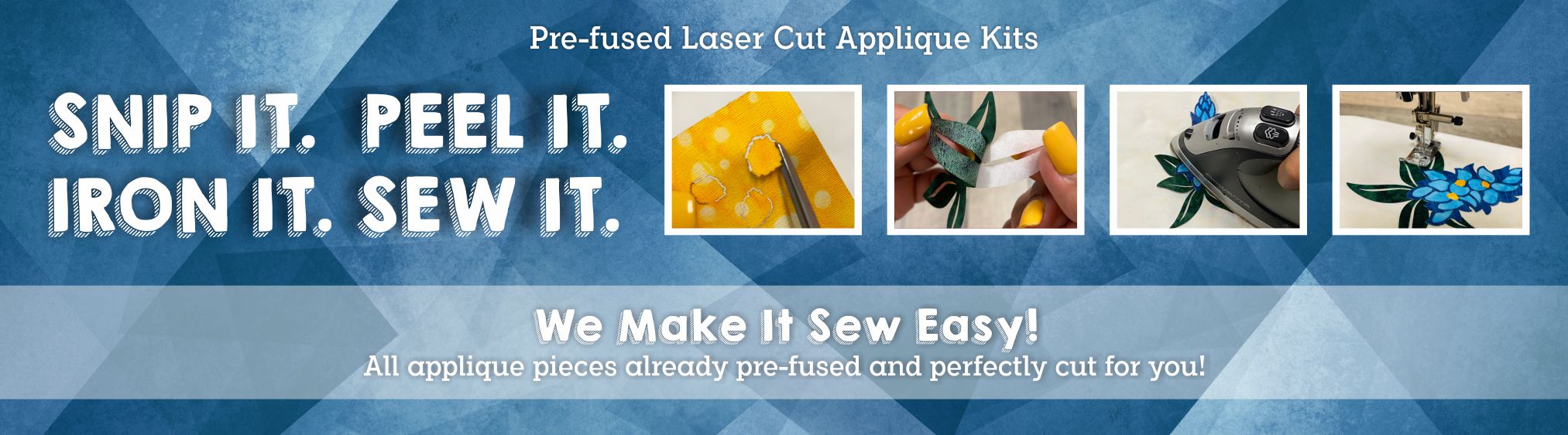 Laser cut applique
